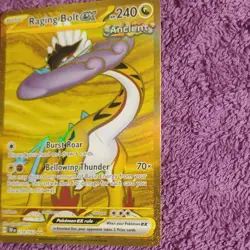 Pokemon Raging Bolt ex 218/162 SV05: Temporal Forces Full Art Holo 240 HP - Image 3