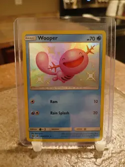 Pokemon TCG Wooper SV9/SV94 Hidden Fates: Shiny Vault Holo Rare Baby Shiny - Image 1