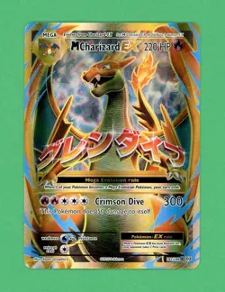 M Charizard EX Pokemon Evolutions Secret Gold Rare 10/108 NM - Image 1