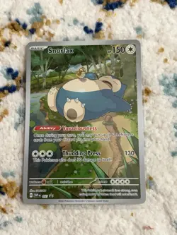 Pokemon: Snorlax Scarlet & Violet Promo 051 From (151 ETB) - Image 1