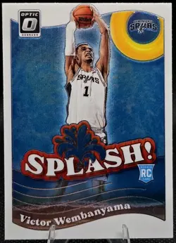 2023-24 Panini Donruss Optic-Splash! Victor Wembanyama #6 (RC) San Antonio Spurs - Image 3