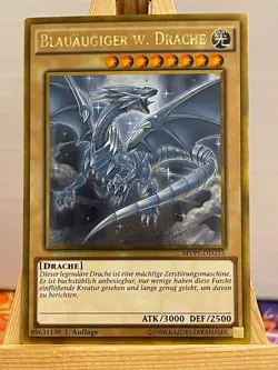 Blauaugiger Weißer Drache MVP1-DEG55 Gold Rare Deutsch NM YUGIOH - Image 1
