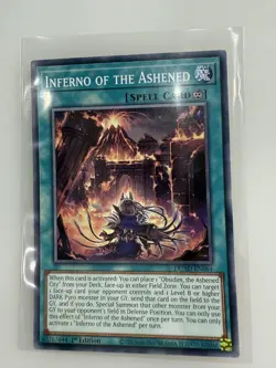 DUAD-EN064 Inferno of the Ashened : Common 1st Edition Mint YuGiOh Card - Image 1