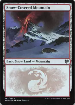 Snow-Covered Mountain () - FOIL - L Kaldheim 282 - MTG - Image 1