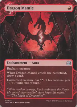 Dragon Mantle U Wilds of Eldraine: Enchanting Tales 41 NM MTG - Image 1