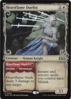 Heartflame Duelist (Showcase) R Wilds of Eldraine 290 NM MTG - Image 1