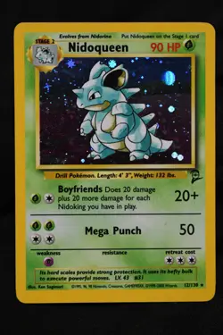 Nidoqueen 12/130 LP Base Set 2 Holo Pokemon TCG - Image 1