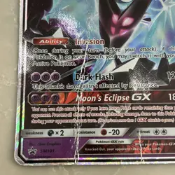 Pokemon Dawn Wings Necrozma GX Ultra Beast Promo Holo SM101 180 HP TCG Card - Image 2