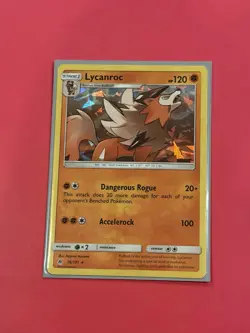 Lycanroc 76/131 Rare Forbidden Light Pokemon Reverse Holo Lightly Played - Image 1