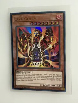 RA01-EN001 Lava Golem Ultra Rare 1st Edition YuGiOh Card - Near Mint - Image 1