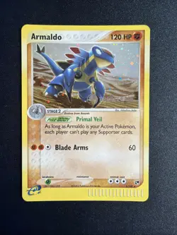 2003 Pokemon Armaldo PRERELEASE Ex Sandstorm 1/100 Promo TAIL SWIRL - Image 2