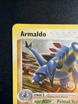 2003 Pokemon Armaldo PRERELEASE Ex Sandstorm 1/100 Promo TAIL SWIRL - Image 3