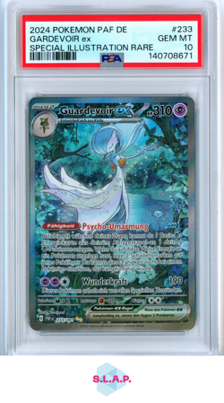 GARDEVOIR EX SPECI4L ILL RARE POKEMON GER PAF DE-PALDEAN FATES 2024 233 PSA 10 - Image 1