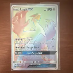 Pokemon Lugia GX Secret Rare Full Art 227/214 Lost Thunder PERFECT CONDITION - Image 1