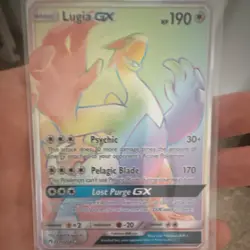 Pokemon Lugia GX Secret Rare Full Art 227/214 Lost Thunder PERFECT CONDITION - Image 3