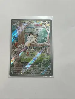 Pokemon English Phantasmal Flames 106/094 Meowth Illustration Rare NM Fresh ! - Image 1