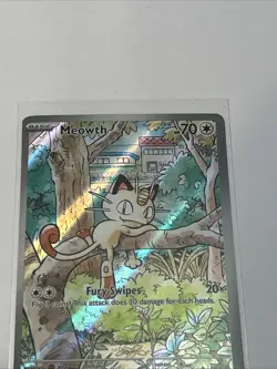 Pokemon English Phantasmal Flames 106/094 Meowth Illustration Rare NM Fresh ! - Image 2