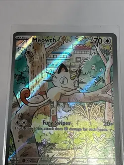 Pokemon English Phantasmal Flames 106/094 Meowth Illustration Rare NM Fresh ! - Image 3