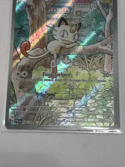 Pokemon English Phantasmal Flames 106/094 Meowth Illustration Rare NM Fresh ! - Image 4