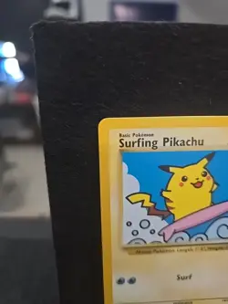 Pokemon Surfing Pikachu #28 Black Star Promo Vintage LP+ WOTC Ct5 - Image 2