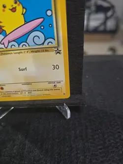Pokemon Surfing Pikachu #28 Black Star Promo Vintage LP+ WOTC Ct5 - Image 4