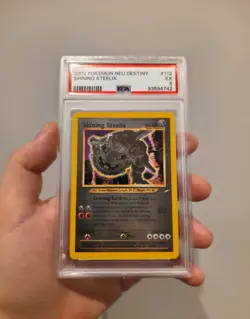 Pokemon 2002 Neo Destiny Unlimited | Shining Steelix Holo 112/105 | PSA 5 - Image 1