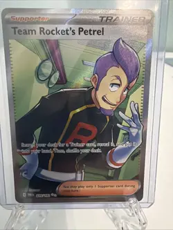 Pokemon TCG Team Rocket's Petrel 226/182 Destined Rivals Full Art Ultra Rare NM - Image 1