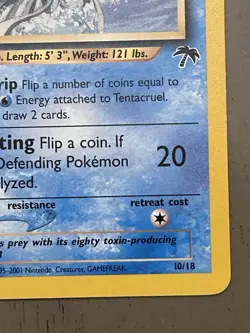 Pokemon TCG Tentacruel Southern Islands 10/18 - Image 5