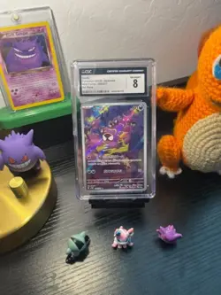 CGC 8 NM/MINT JAPANESE POKEMON 2024 GASTLY 080/071 SV5K WILD FORCE AR - Image 1