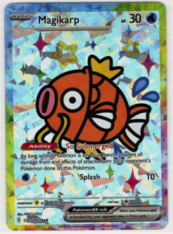 Pokemon Cracked Ice Holo - Rainbow Boarder * Fan Art * MAGIKARP - Image 1