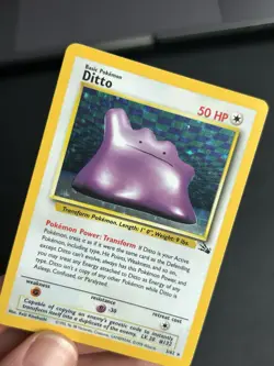 Pokemon TCG Ditto 3/62 Fossil Holo Rare LP - Image 4