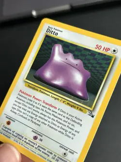 Pokemon TCG Ditto 3/62 Fossil Holo Rare LP - Image 5