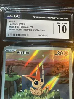 Victini #208 Black Star Promo 2025 Pokemon SVP CGC Gem Mint 10 - Image 4