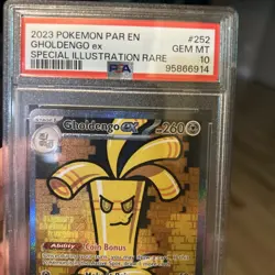 Pokemon Gholdengo ex 252/182 Special Illustration Rare PSA 10 - Image 2