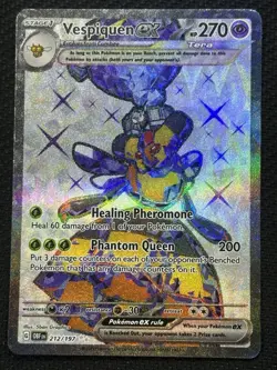 Pokemon Vespiquen ex 212/197 Sv03 Obsidian Flames Ultra Rare Holo Full Art 270HP - Image 1