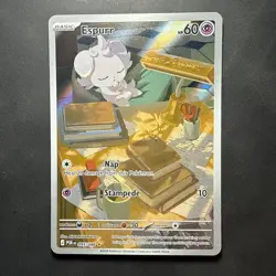 ESPURR 95/88 Pokemon Holographic Illustration Rare Perfect Order NM - Image 1