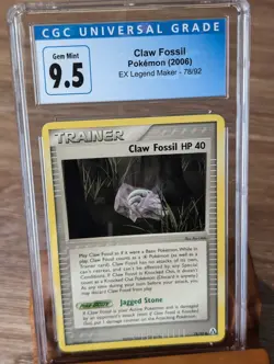 2006 Pokemon Ex Legend Maker Claw Fossil #78 CGC Gem Mint 9.5/10 - Image 1
