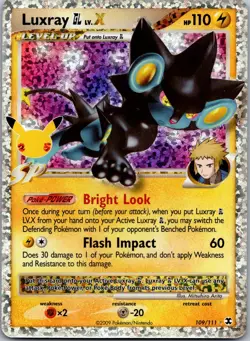Luxray GL LV.X 109/111 - Celebrations: Classic Collection Pokemon TCG NM Holo - Image 1