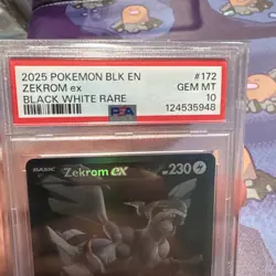 ZEKROM EX PSA 10 POKEMON BLACK BOLT BWR BLACK WHITE RARE - Image 4