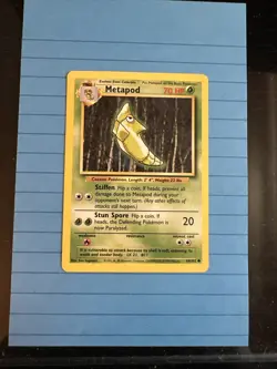 Metapod 54/102 Base Set Unlimited Pokemon 1999 - Image 1