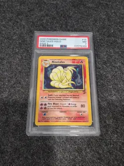 2000 POKEMON BASE SET 2 #13 NINETALES-HOLO PSA 7 - Image 1