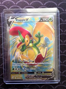 Flapple V (Full Art, #143/163) - Holofoil SWSH - Battle Styles NM Pokemon - Image 1