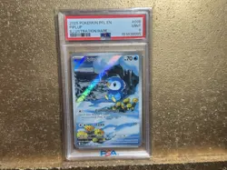 2025 Piplup 098/094 Pokemon Illustration Rare Phantasmal Flames PSA 9 - Image 1