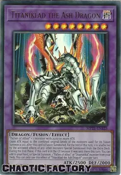 YUGIOH MP21-EN125 Titaniklad the Ash Dragon Ultra Rare 1st Edition NM - Image 1