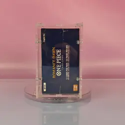 ONE PIECE ROMANCE DAWN OP01 DISPLAY BLUE BOTTOM FIRST PRINT BANDAI ACRYL BOX ENG - Image 4