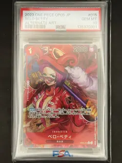 Belo Betty OP05-015 Alternate Art 2023 One Piece OP05 JPN PSA 10 - Image 1