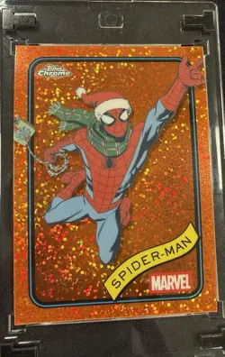 Topps Chrome Marvel Spider-Man Employee Exclusive Serial /25 Card 2025 - Image 1