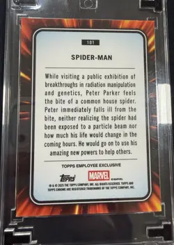 Topps Chrome Marvel Spider-Man Employee Exclusive Serial /25 Card 2025 - Image 2