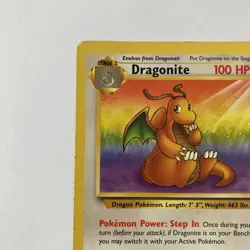 Dragonite 19/62 Rare Fossil Unlimited WOTC Pokemon TCG - Image 2