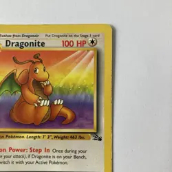 Dragonite 19/62 Rare Fossil Unlimited WOTC Pokemon TCG - Image 3
